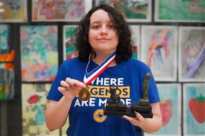  CHS artist Mershawn earns gold in state event